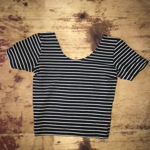 Striped crop top